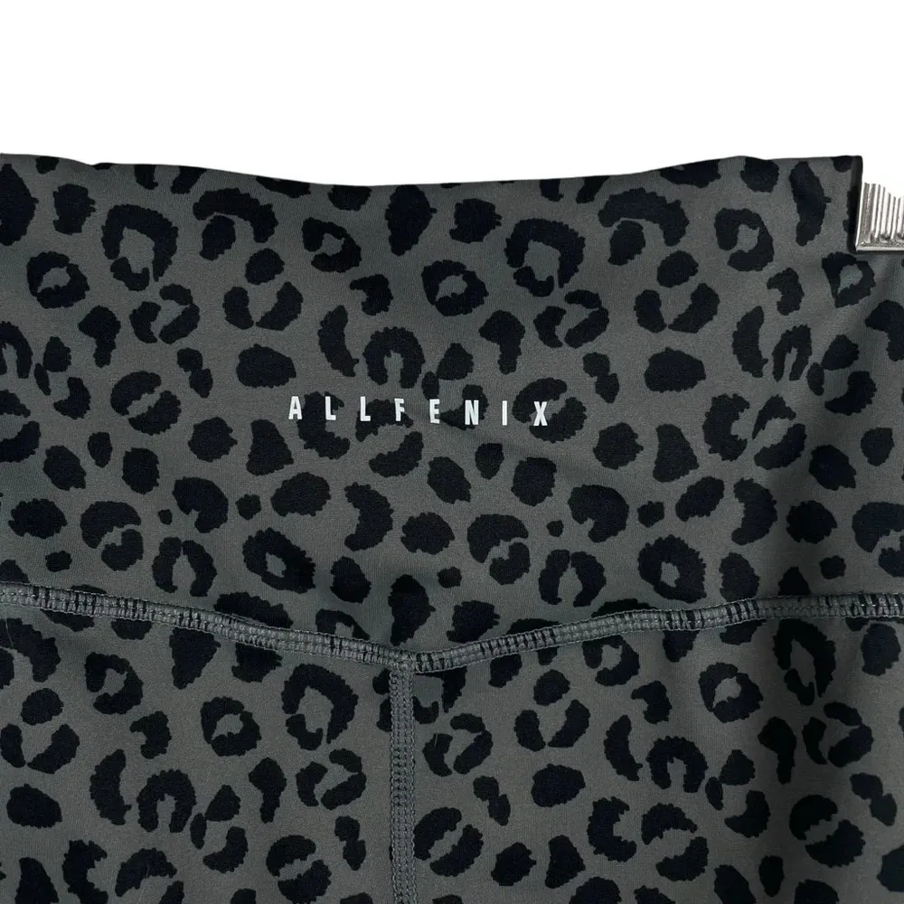 All Fenix Anthropologie Jagger Leopard Print Leggings in Grey/Black Size S Gray - Image 9