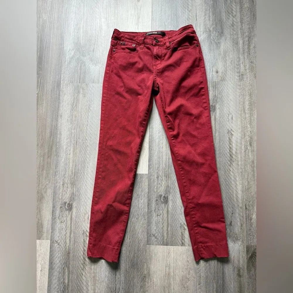 Big Star Alex Skinny Jeans Maroon Red 27” Waist - Image 2
