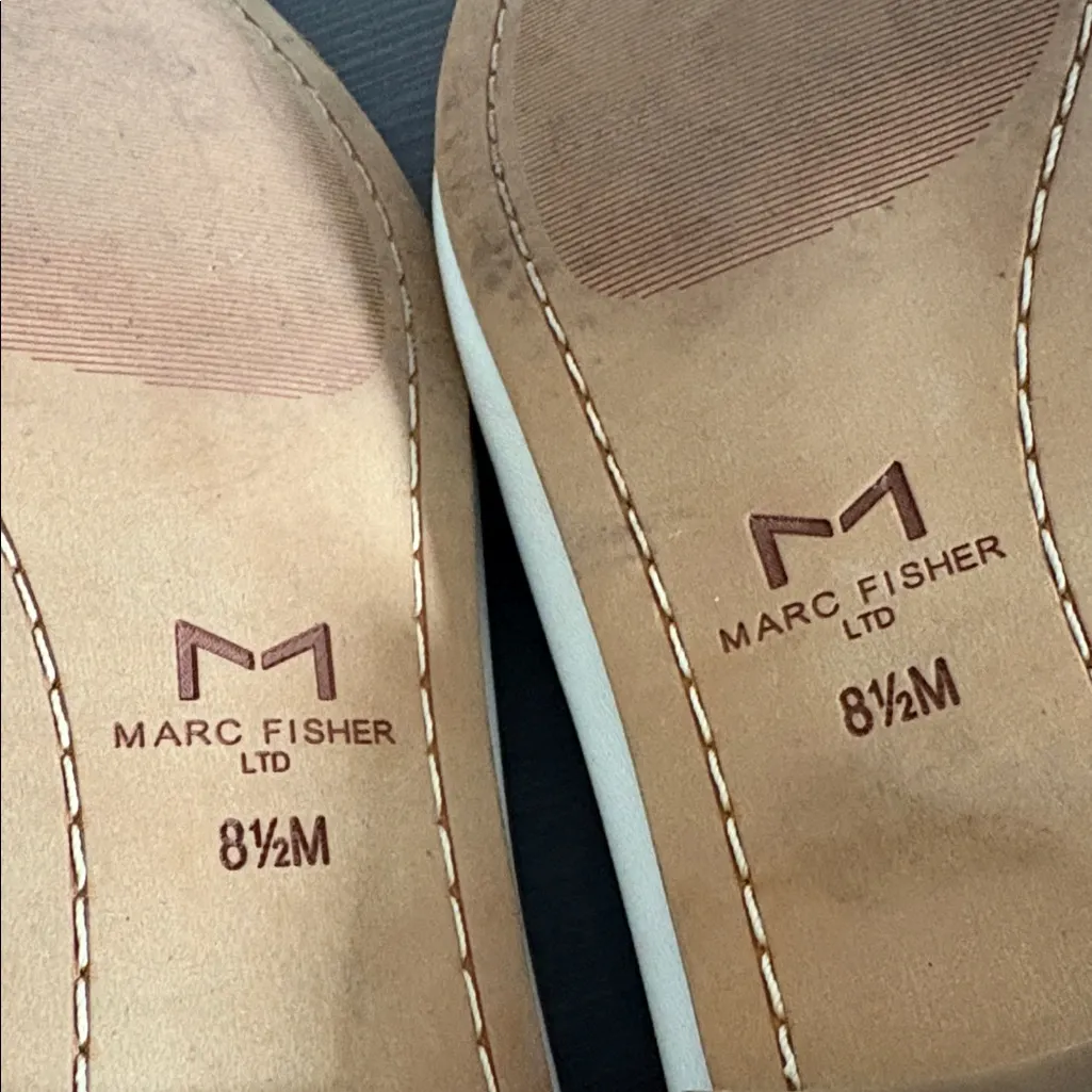 Marc Fisher LTD Women's Chang Loafers Buttery Soft Leather Slip On Ivory Sz 8.5 - Image 10