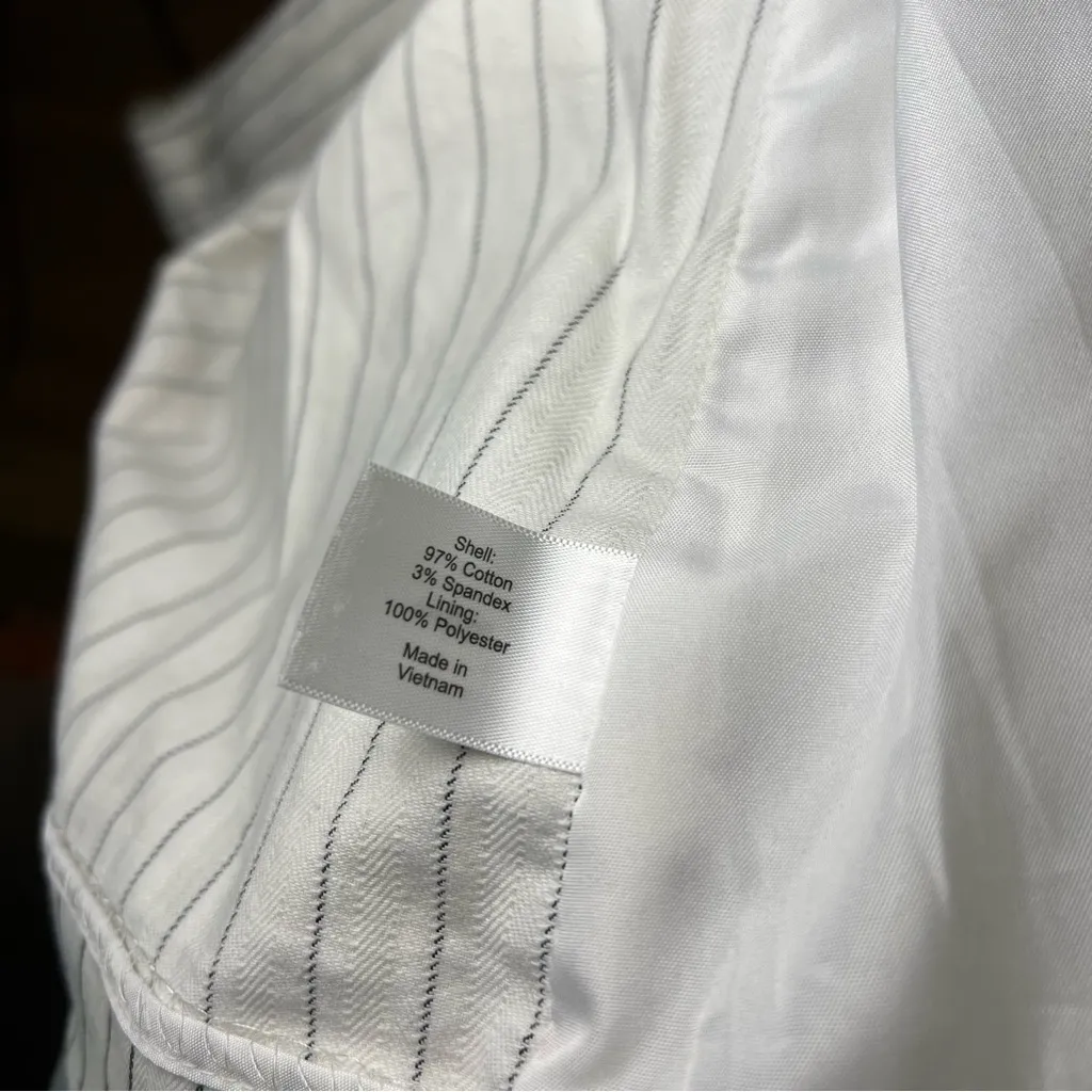 NWOT Lane Bryant White and Black striped preppy women’s Blazer plus size 26 - Image 6