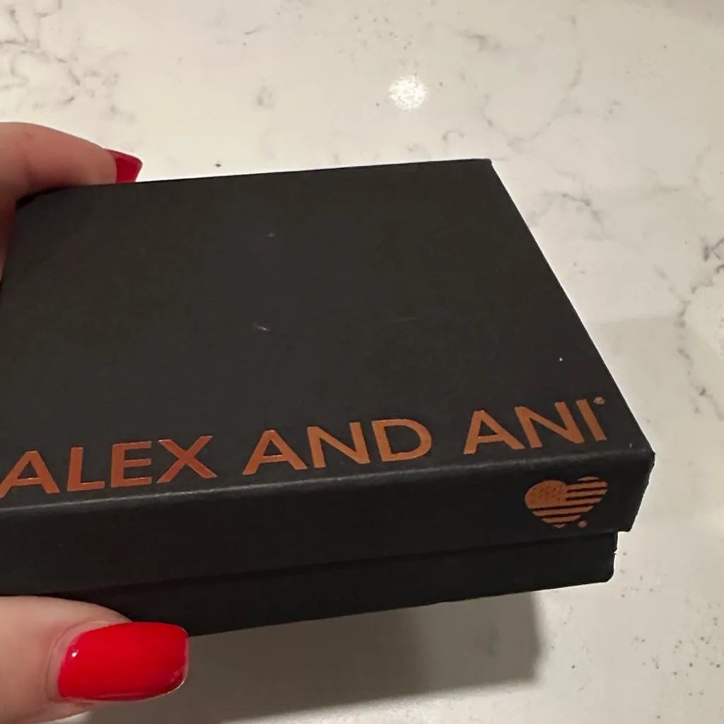 Alex and Ani Dark Green and Gold Charm bridesmaids bracelet - Image 4