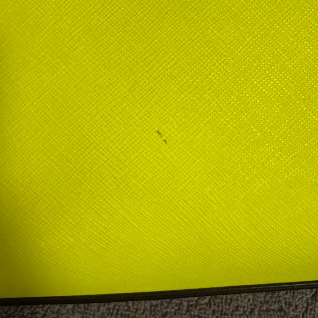 Michael Kors Neon Yellow Selma Saffiano Leather Mini Messenger Bag Crossbody - Image 4