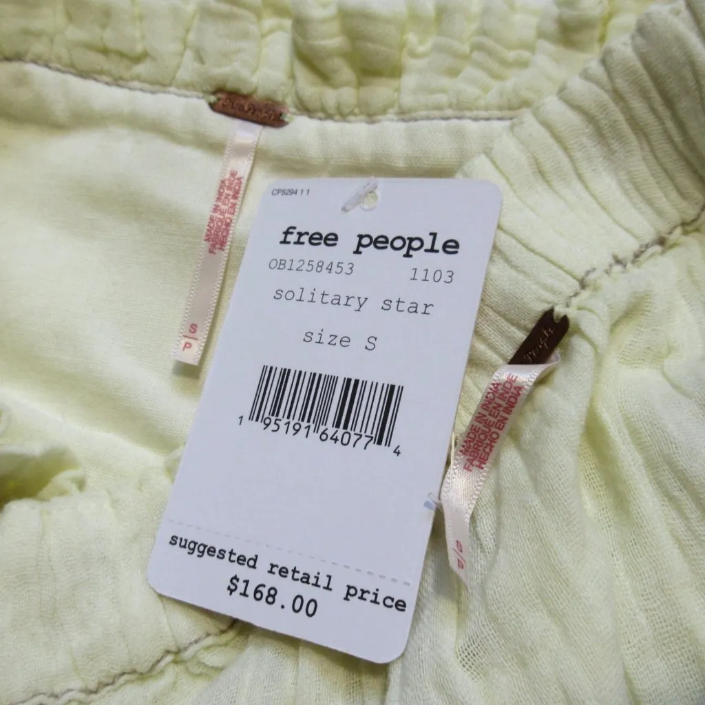 NWT Free People Lou Lou Set in Solitary Star Gauze Top Wide Leg Pants S $168 - Image 10