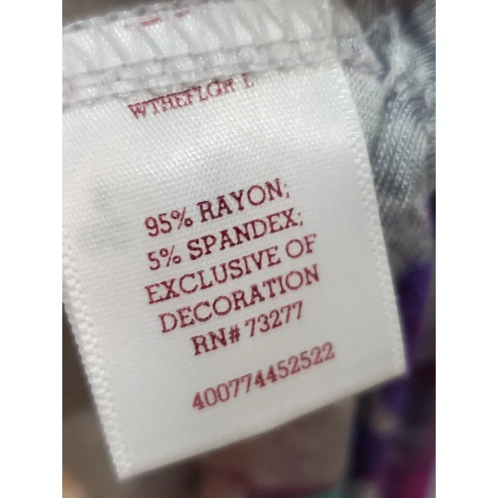 Maxi Dress Women's Gray Floral Rayon Scoop Neck Sleeveless Long Maxi Dress L Size L - Image 8