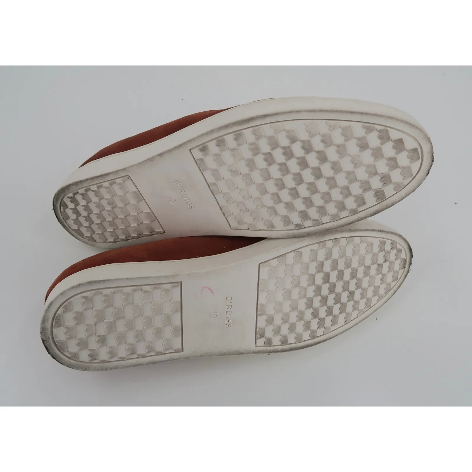 Birdies Women's Rusty Red Suede Loafers Slip On Flats Size 10 - Image 3