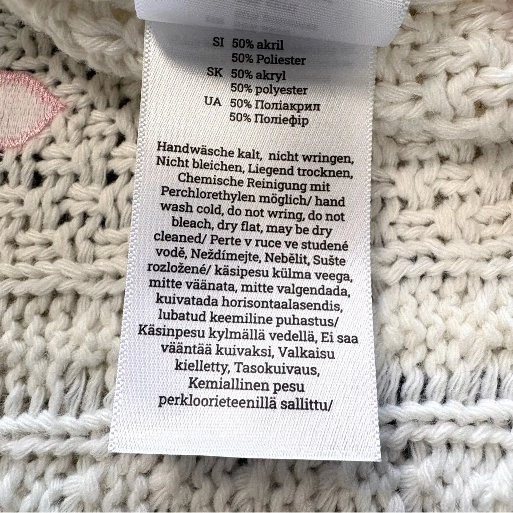 Taylor Swift Lover Album Heart Embroidered Cable Knit Cardigan M/L - Image 15