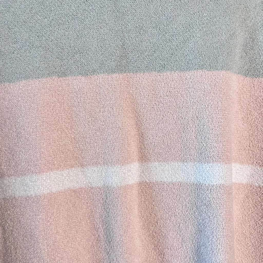 Barefoot Dreams Ocean Breeze Poncho Pink Stripe One Size BDWCU1966 - Image 6