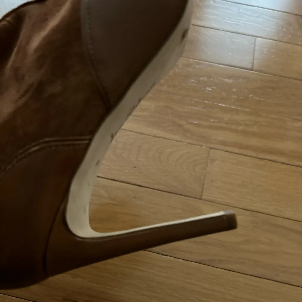 Sam Edelman Bradley Saddle Suede Leather Heeled Boots Women Size 10 - Image 12