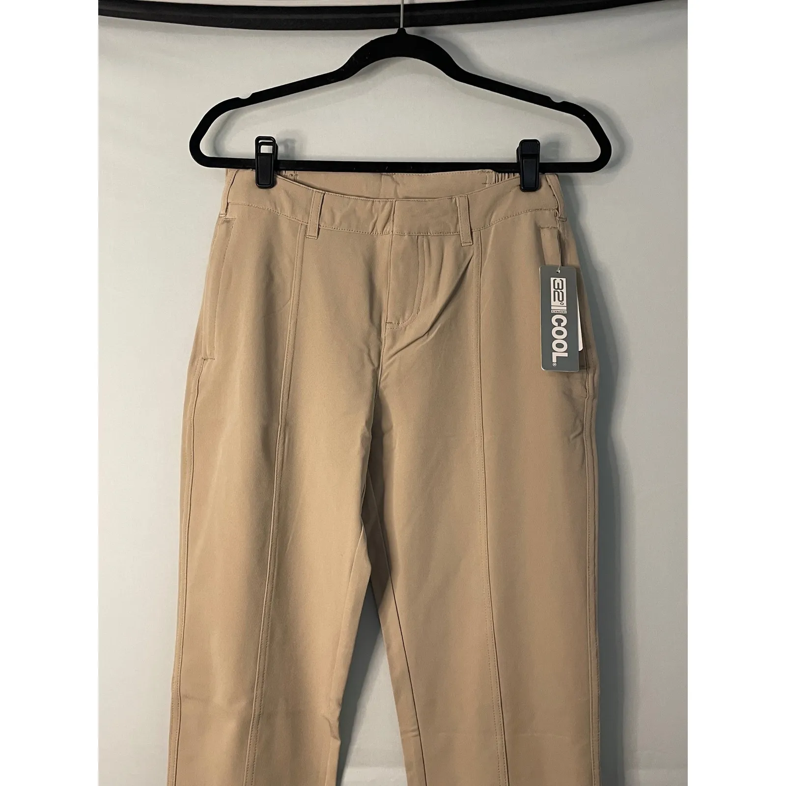 NWT 32 Degrees Heat & Cool Women's Size 2 Beige Stretch Pants Elastic Waist - Image 2
