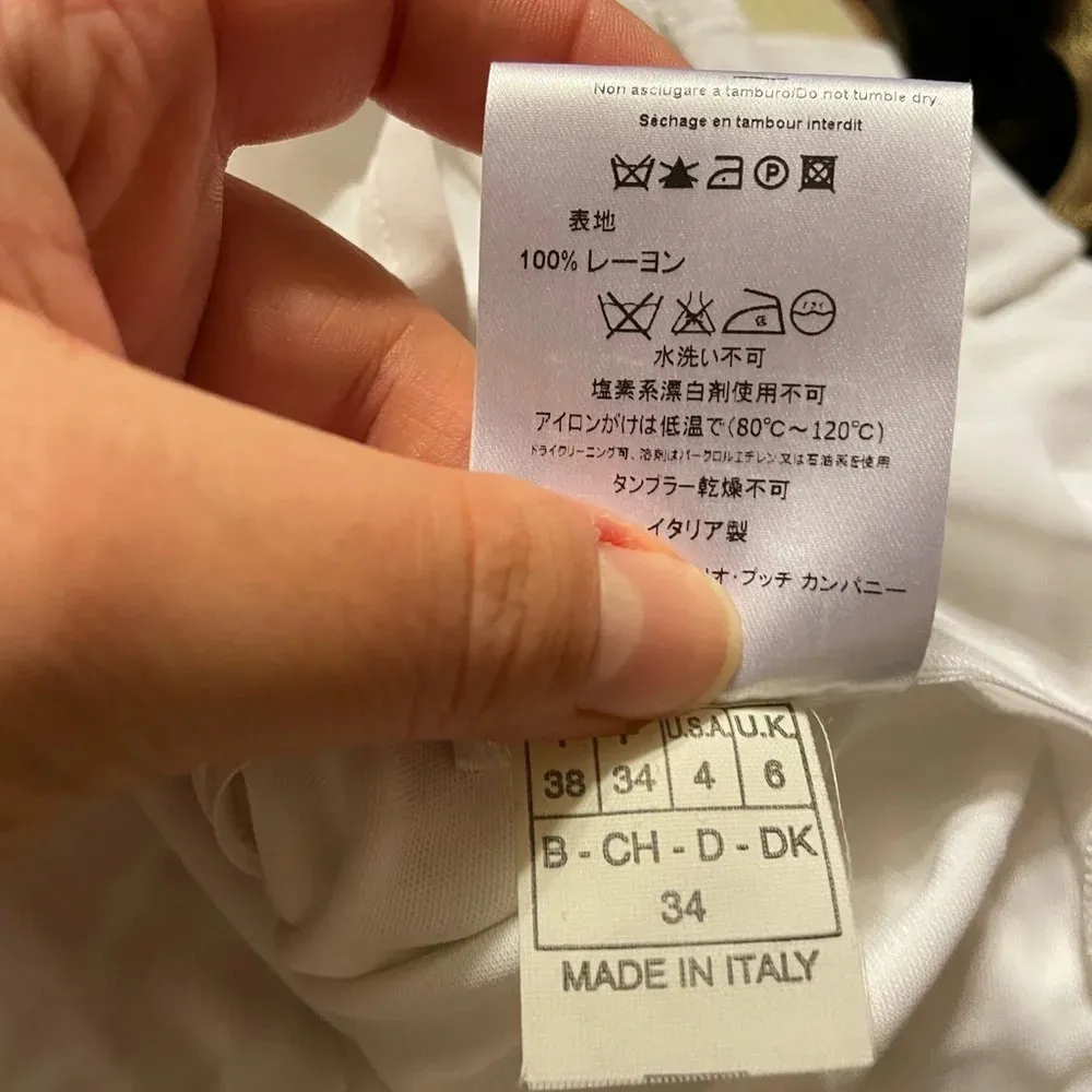 EMILIO PUCCI WHITE BEADED RUCHED DRESS - Image 5