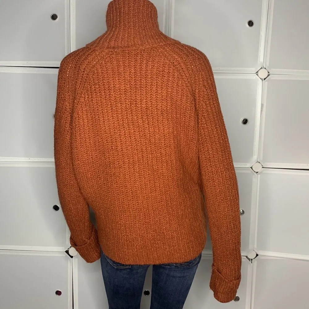 Nordstrom BP Cozy Brown Sequoia Turtleneck Sweater Size Medium - Image 7