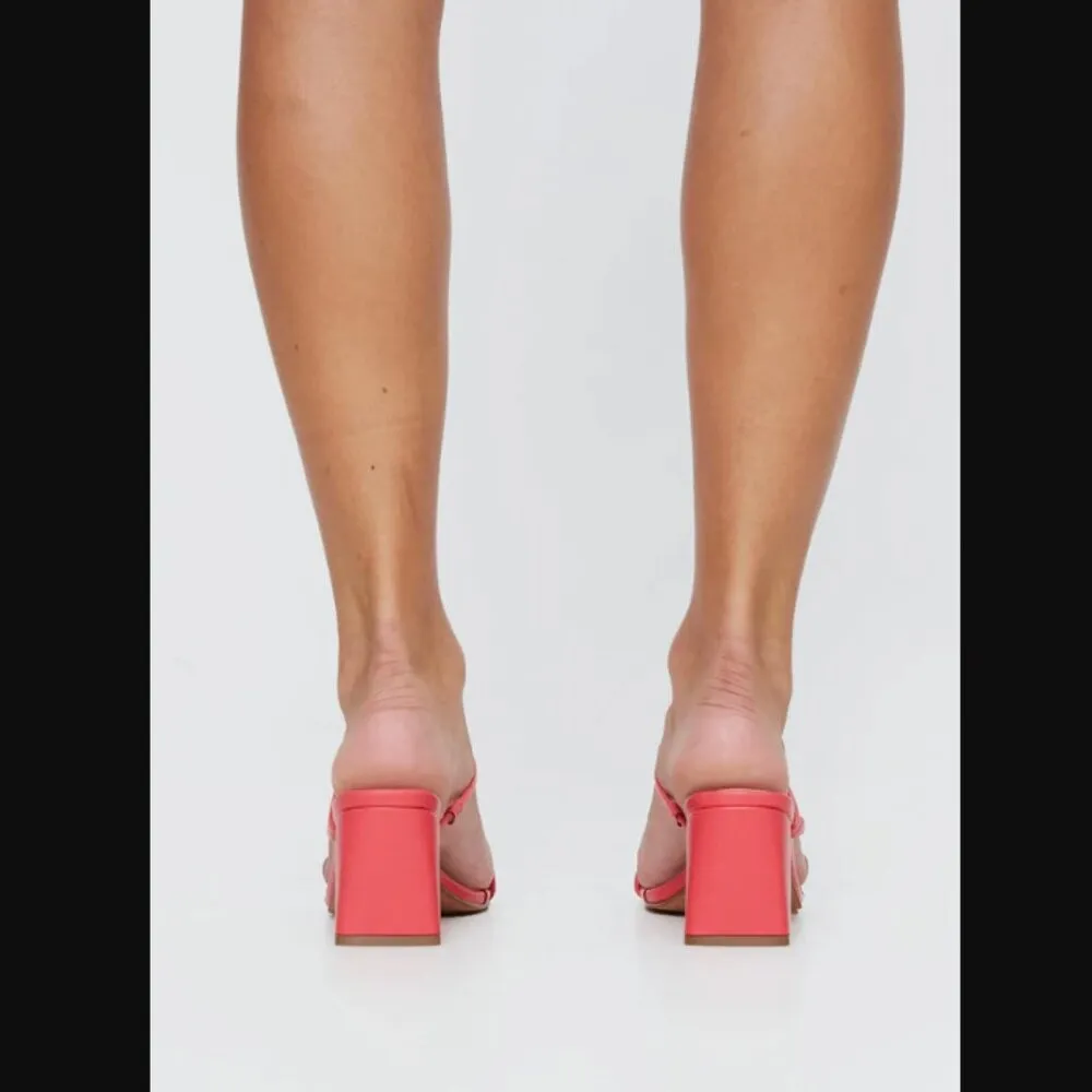 Billini Yazmin 2.0 Watermelon Pink Strappy Heeled Sandals 8 - Image 4