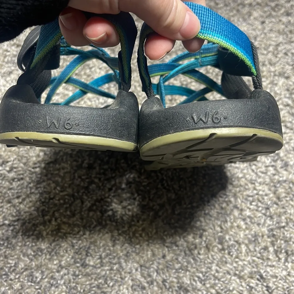 Chaco blue green sandal women’s 6 - Image 3