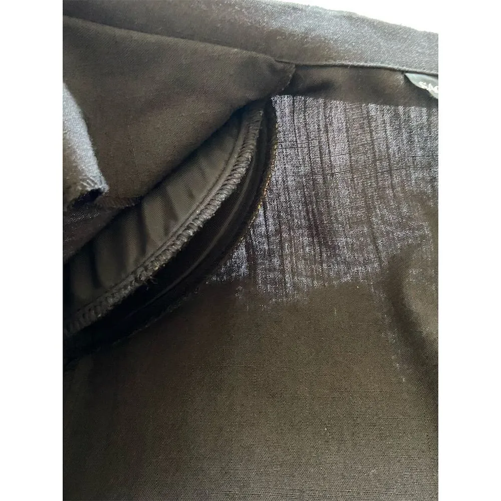 Vintage Sag Harbor Black Roll Sleeve Long Lightweight Blazer Size 10 - Image 9