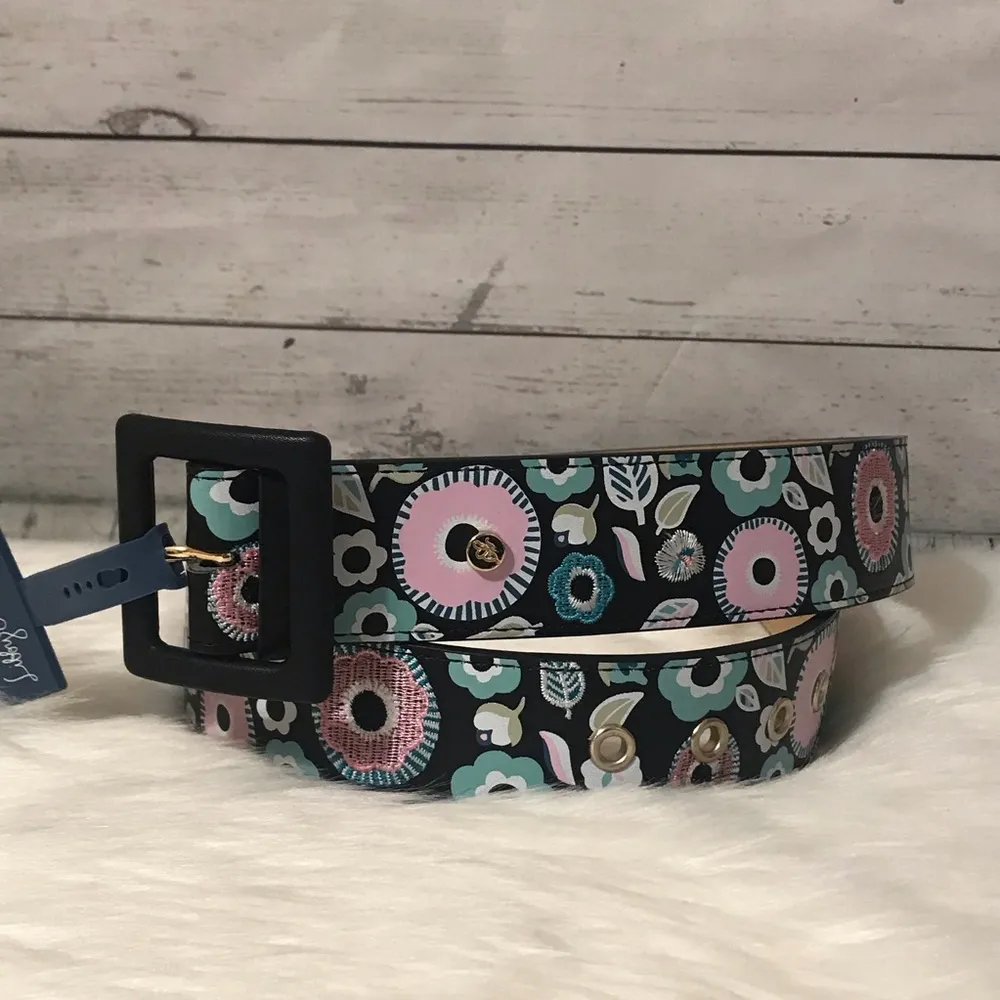 Libby Edelman Print/embroidered Belt Small - Image 3