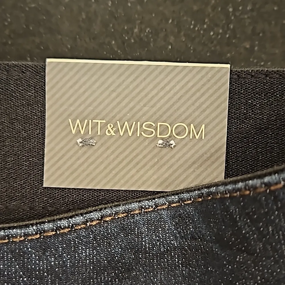 💕WIT & WISDOM💕 'Ab' Solution Itty Bitty Bootcut Jeans ~ Indigo Blue 8 NWT - Image 15