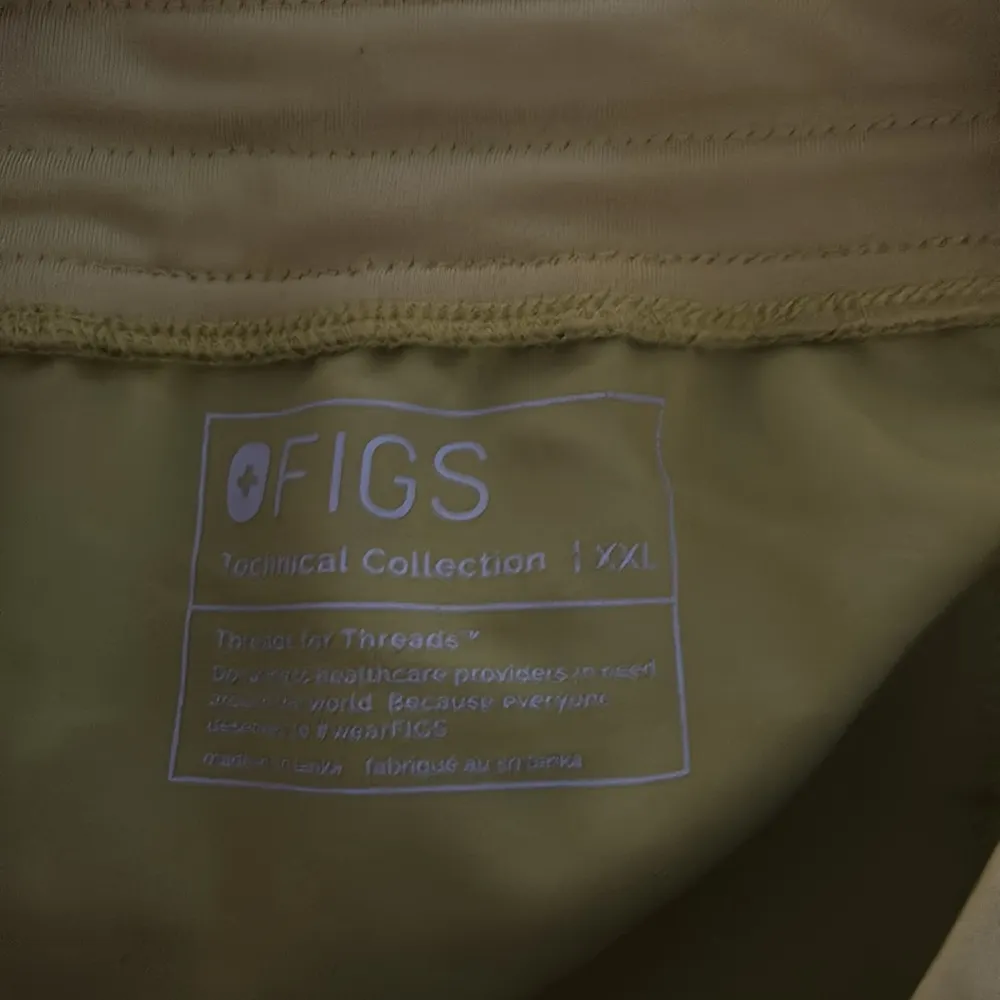 Figs High Waisted Yola Skinny Scrub Pant Limeade XXL - Image 3