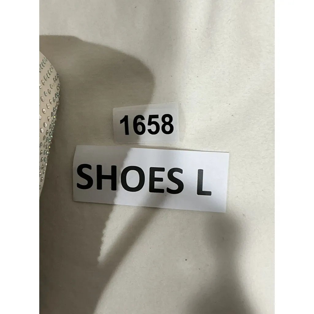 Womans Jennifer Lopez Blingy Blush Peep Toe Platform Heel Rhinestones 9.5 M Shoe Pink - Image 9