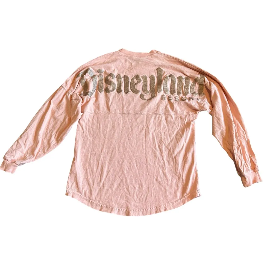 Disneyland Resort Spirit Jersey Belle of the Ball Pink Gold Pullover Sweater XS - Image 6