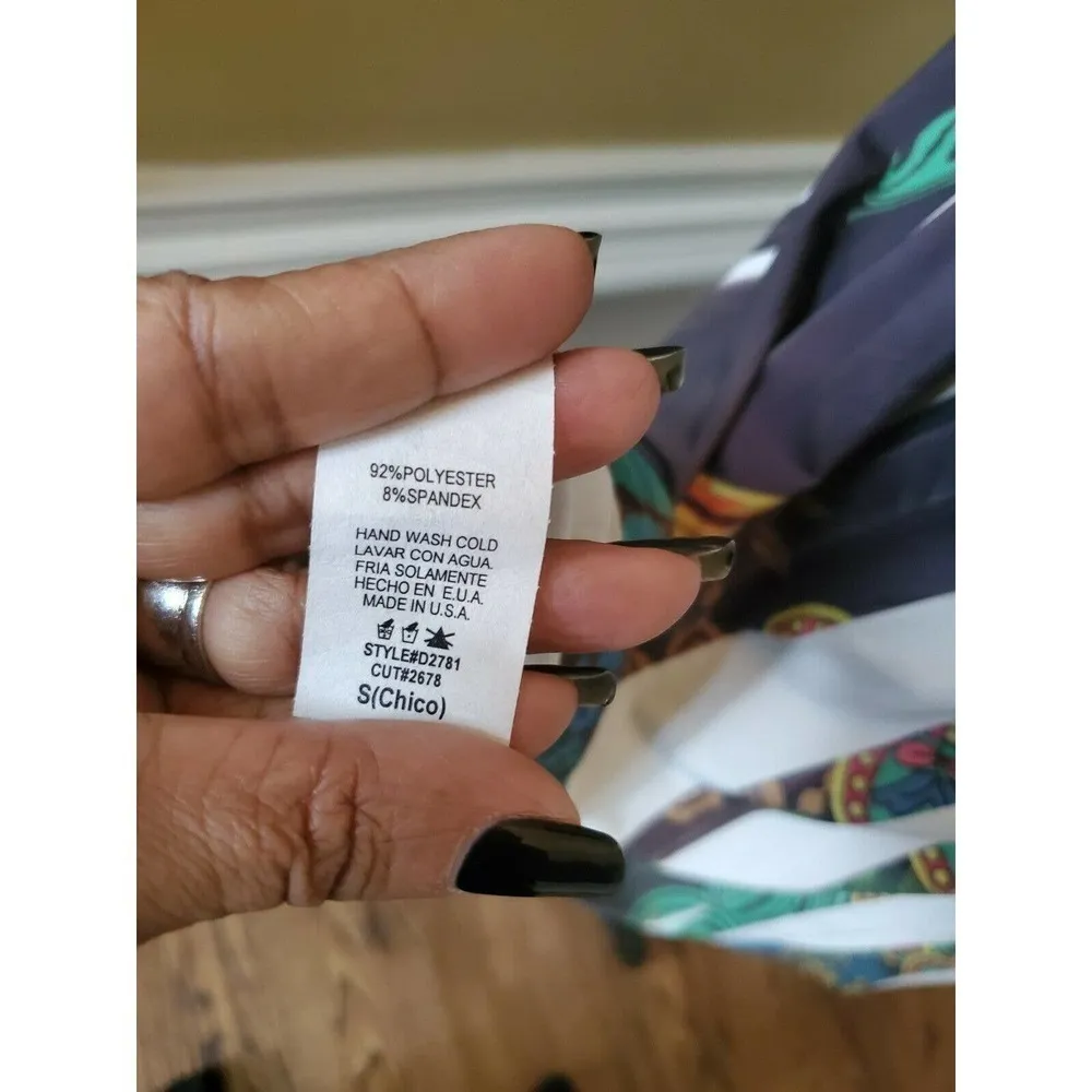 Francesca Collection Myan Multicolor Dress SZ S - Image 7