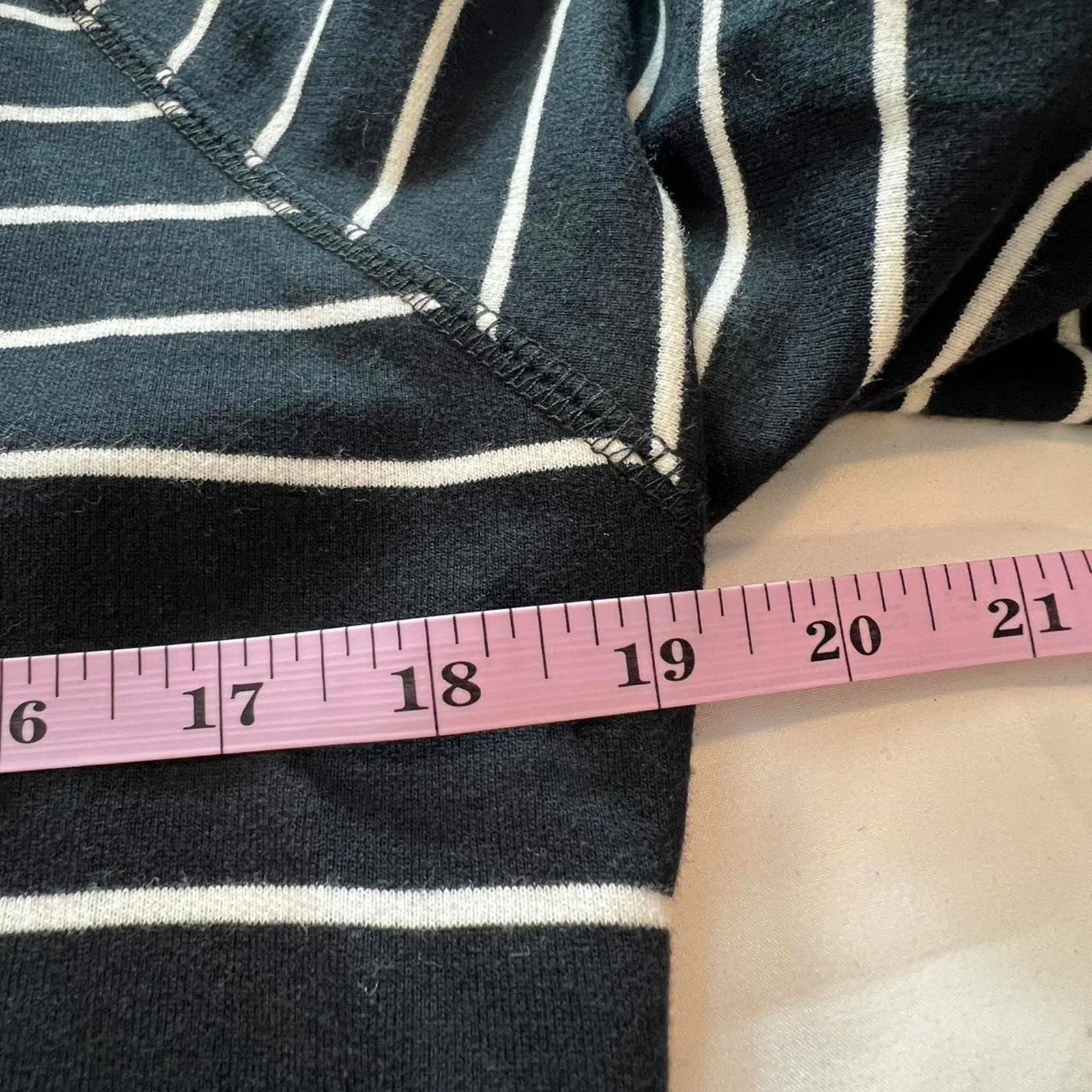 Merona Black & White Striped Knit Dress – Size M - Image 5