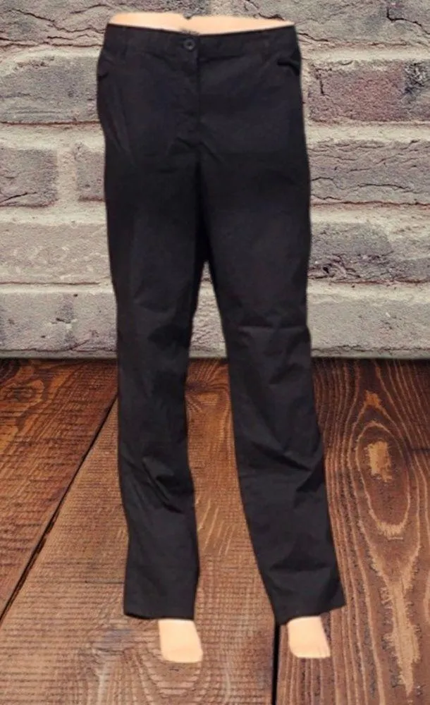 Classic Poplin Crop Black Pants - Image 2