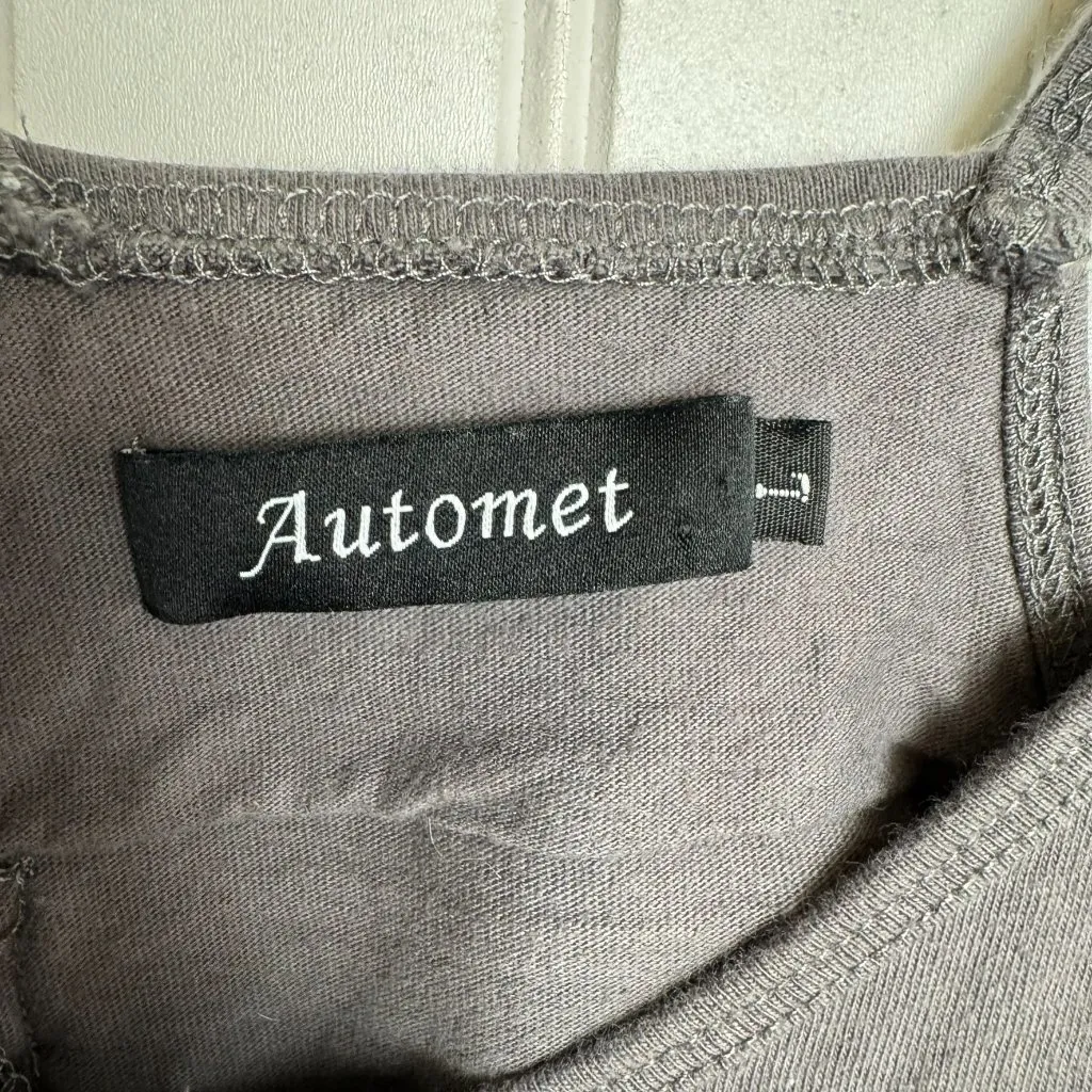 Grey loose fit sleeveless jumpsuit similar to Hotshot has pockets size large Q23 Gray - Image 4