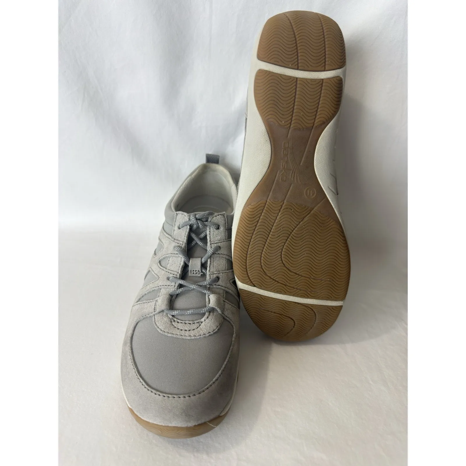 Dansko Henriette Lace-Up Sneakers Women US 10.5/EU 41 Gray Leather Comfort - Image 5