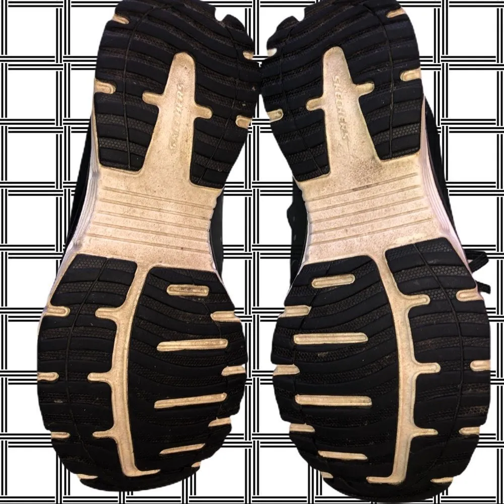 Sketchers flex sole black sneakers - Image 4