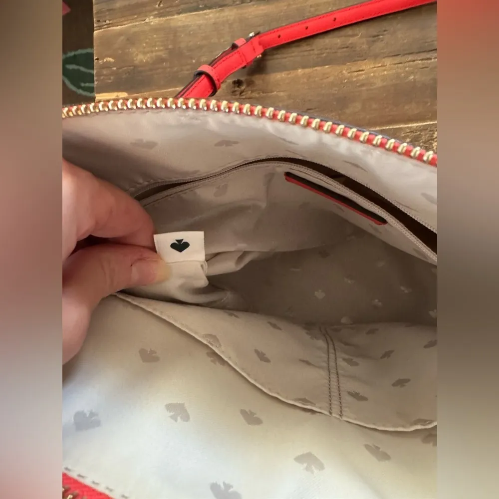 Kate Spade Maise Medium Dome Satchel Bag in Geranium - Image 14