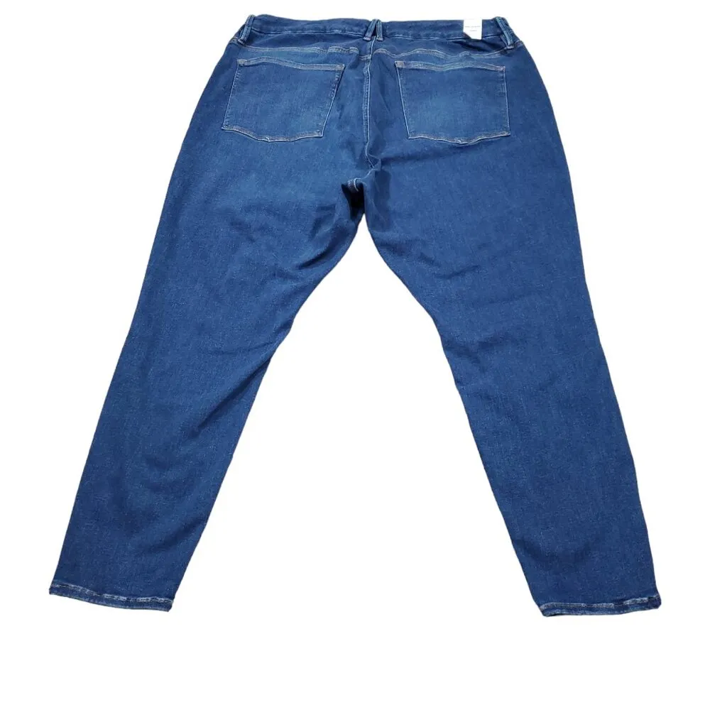 Good American Always Fits Good Legs Ankle Skinny Jeans Distressed Size 28-32 - Image 2