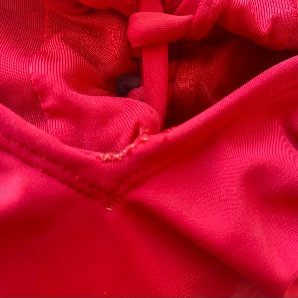 TA3 Plungey One Piece Swimsuit in Red Size 2X Regular/Long - Image 8