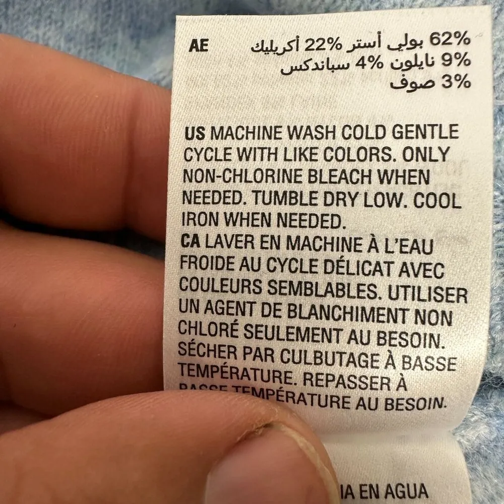 Style & Co Women's Light Blue Sweater Size Large Polyester/Acrylic/Wool Blend - Image 5