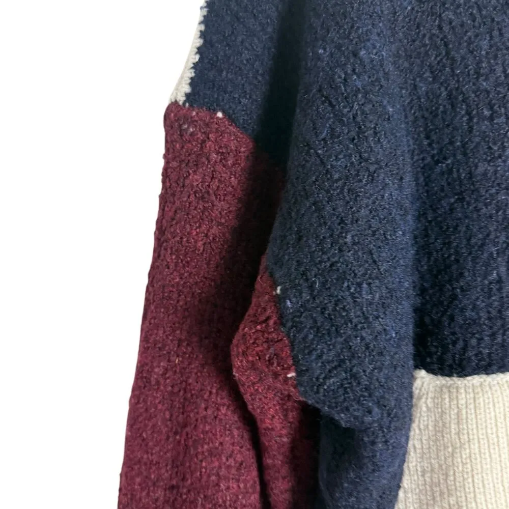 ba&sh Benji Colorblock Knit Wool Blend Pullover Sweater Size Small - Image 9