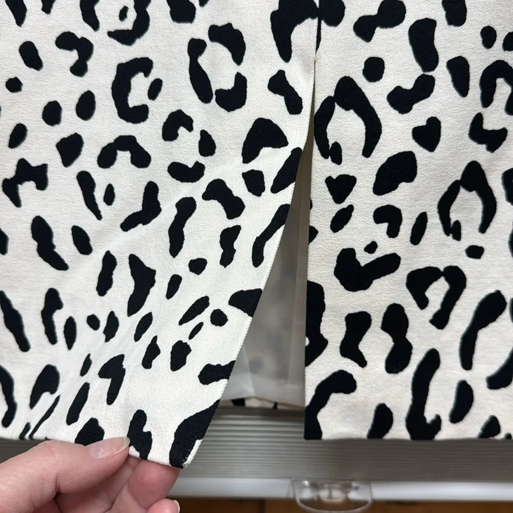 Ann Taylor NWT Cream Leopard Cheetah Animal Print High Waist Pencil Skirt Size 0 - Image 3