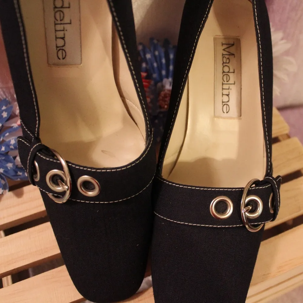 Madeline Figment Buckle Pump Heels Shoes 9M Blue Size 9 - Image 2