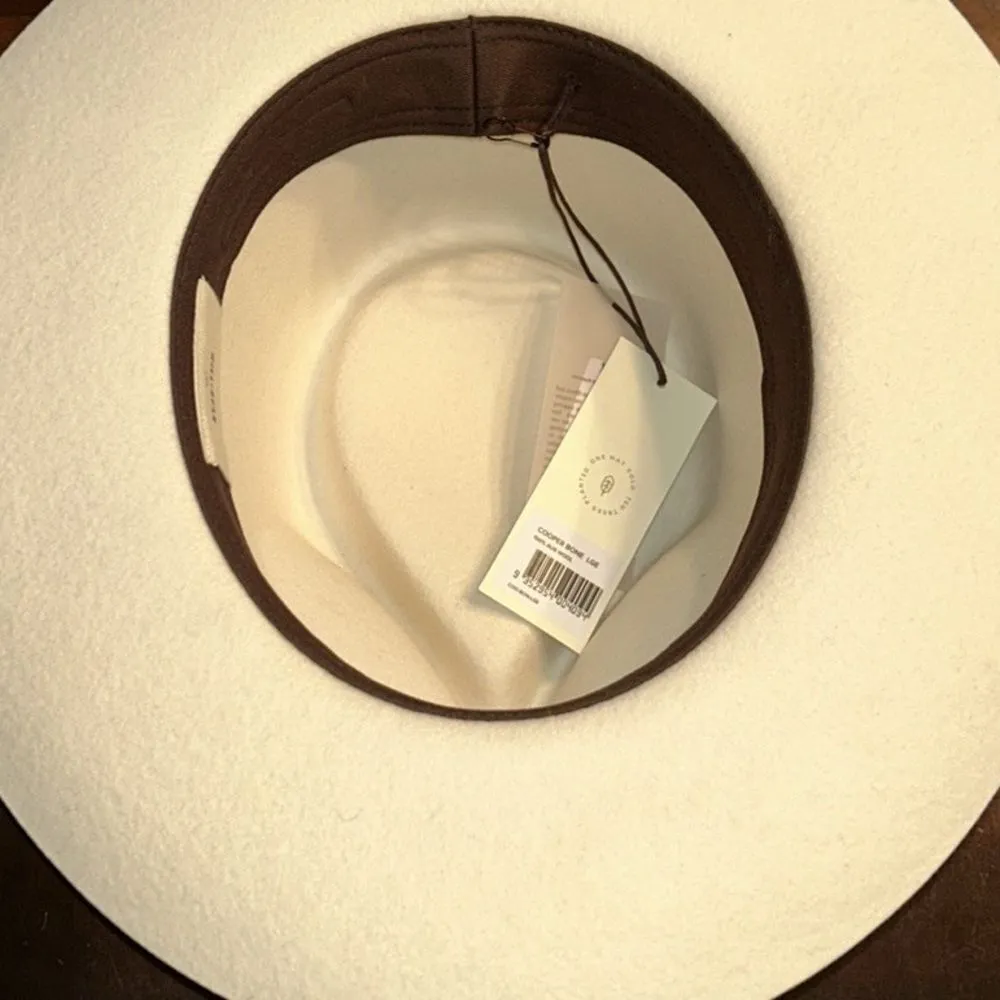 Will + Bear Copper Bone Unisex Wool Hat(Size Large) White - Image 3