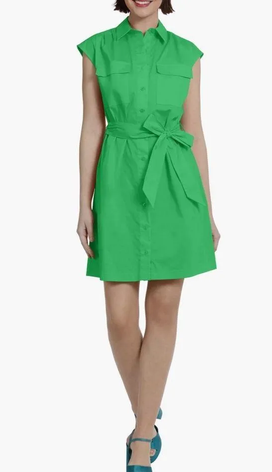 Donna Morgan tie waist utility dress - Image 2