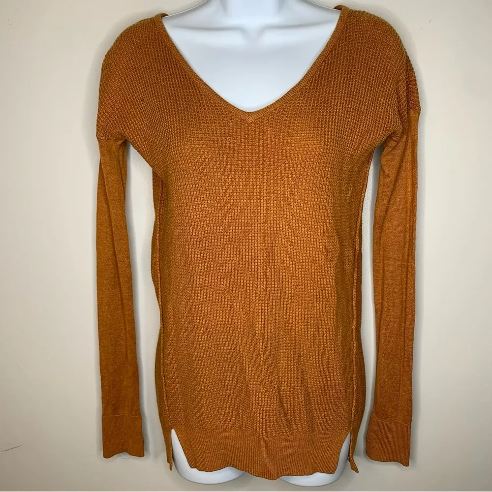 Lululemon The Sweater Life Heathered Spicy Pumpkin Knit Sweater - Image 5