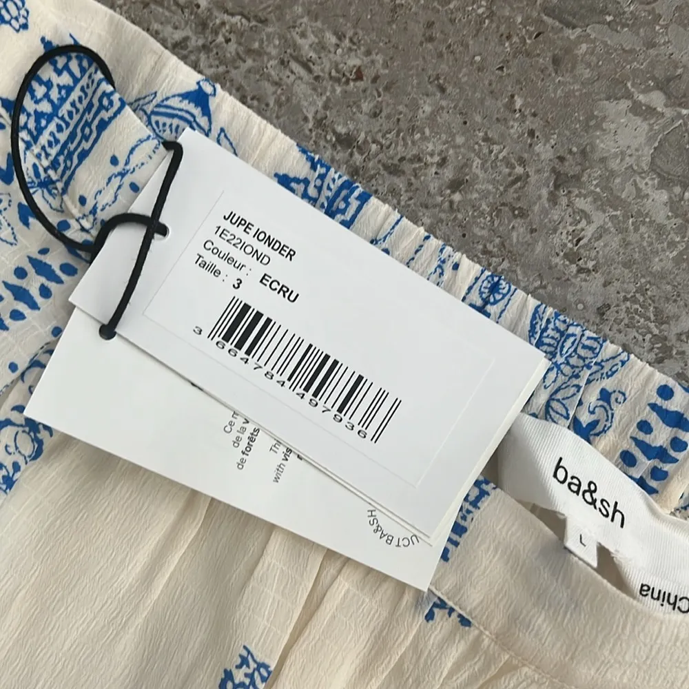 Ba&sh Londer Patchwork-Print Midi-Skirt Midi Skirt, Size 3 (L) New w/Tag - Image 6