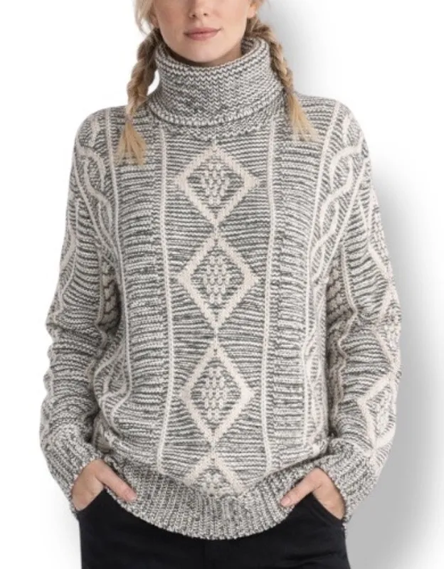 Vintage Squaw Valley Ski Lodge Knit Turtleneck Sweater Medium Wool Blend Green - Image 1