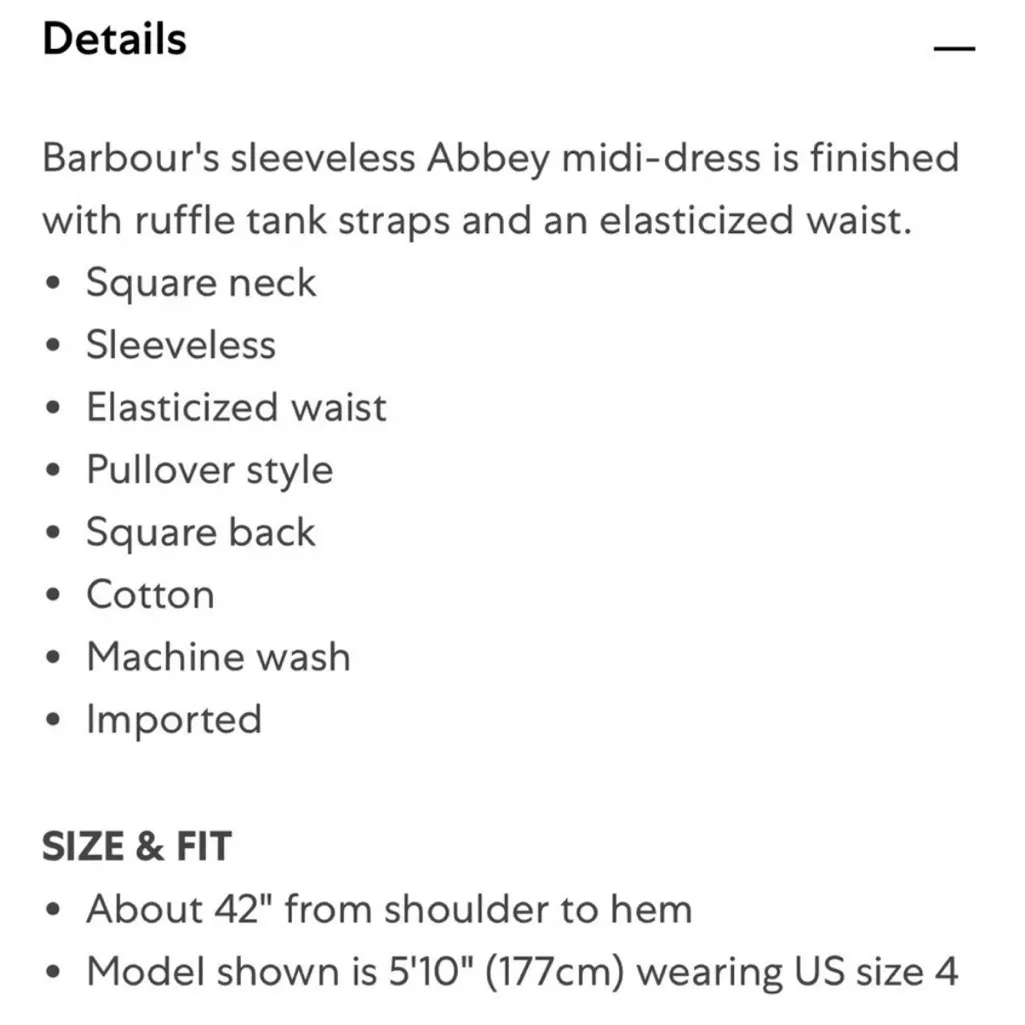 Barbour Abbey Gingham Midi Dress Yellow Cotton Straps - Image 6