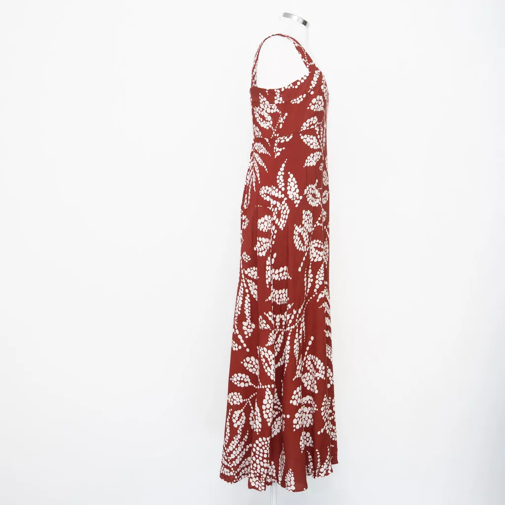 Vince Camuto - Printed Square-Neck Smocked-Back Maxi Dress - Image 4