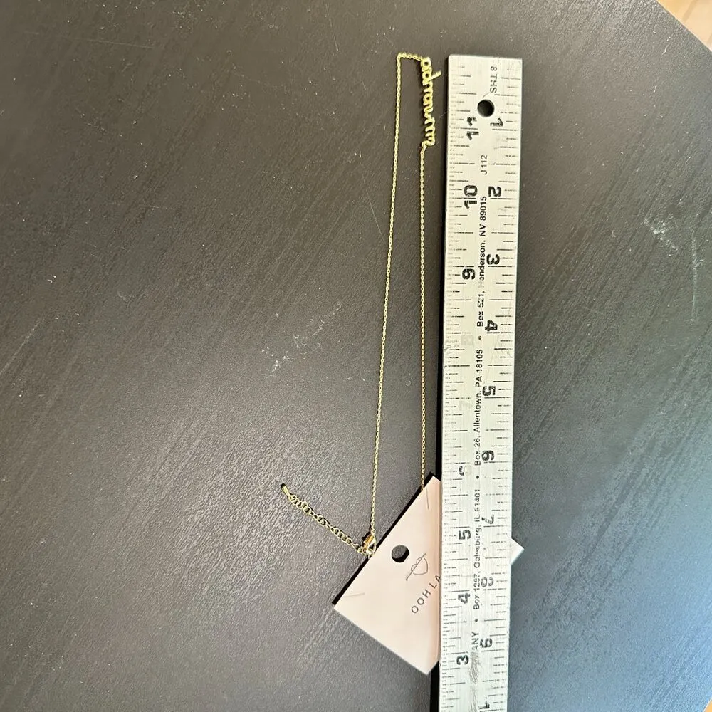 NIB /NWT Aquarius Script Necklace - Image 6