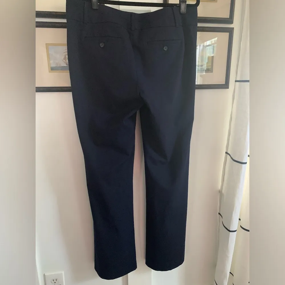 Navy Blue Ann Taylor Loft Marissa Trouser Size 8 Stretch Ankle Length Women’s - Image 5