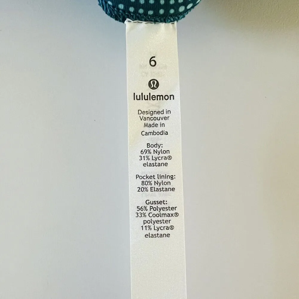 LULULEMON ATHLETICA Illusion Tidal Teal Speed Up Tight 28" Leggings - US 6 - Image 6