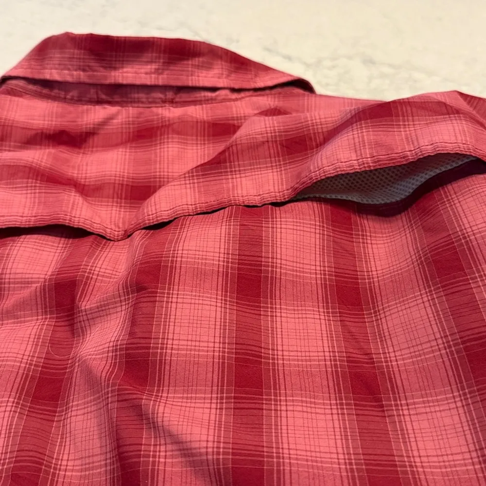 🦃 Eddie Bauer Maroon/Pink Checkered Shirt Classic Fit Travex size 3x - Image 9