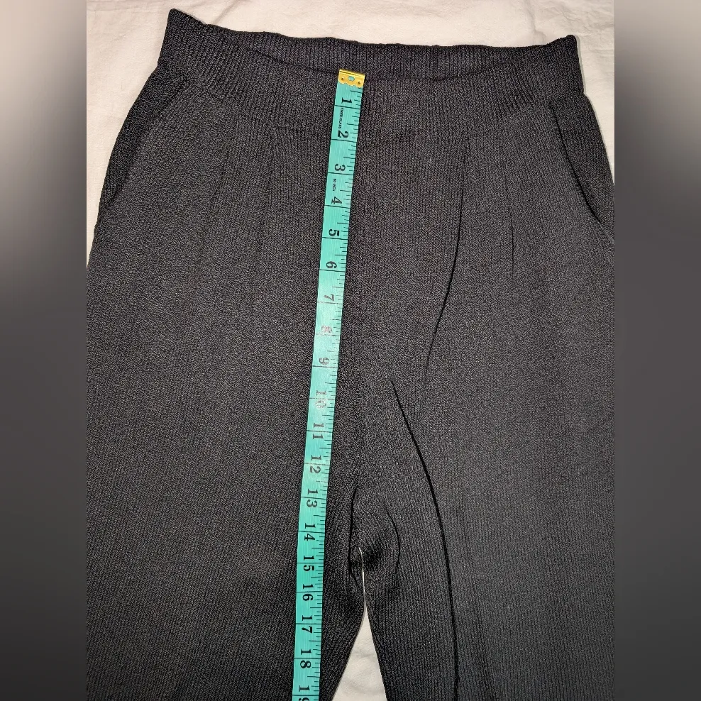 St John Basic Santana Pleated Stretch Knit Pants W2 Black - Image 7