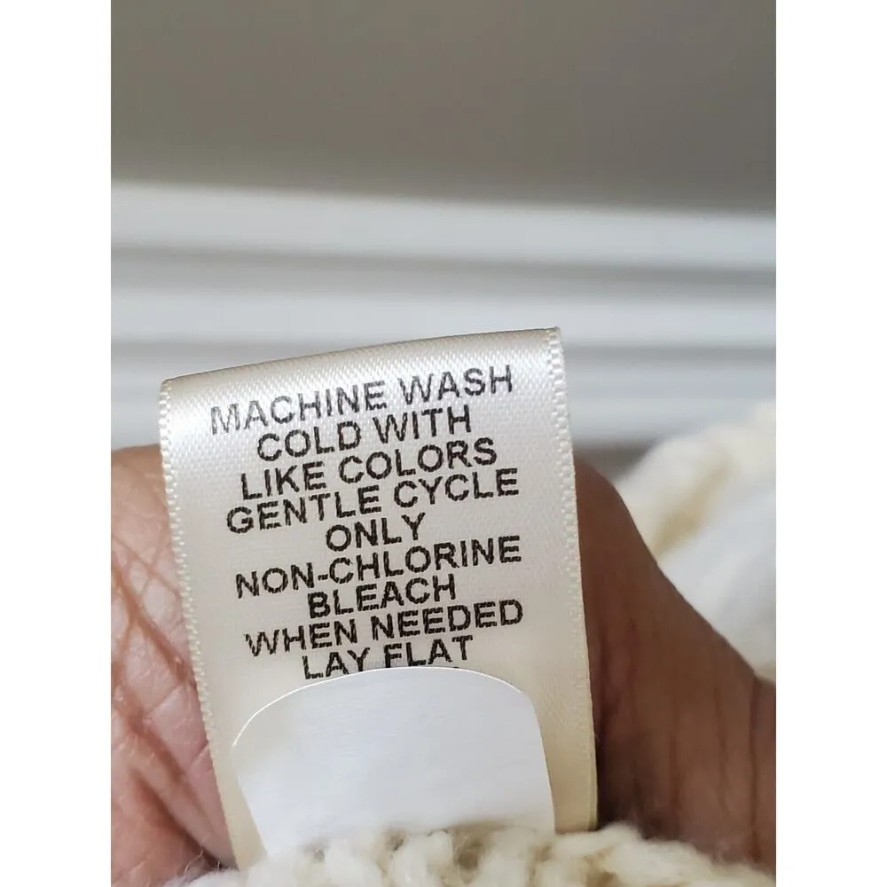 John Paul Richard Women's Beige Acrylic Round Neck Knee Length Sweater Dress XL - Image 11