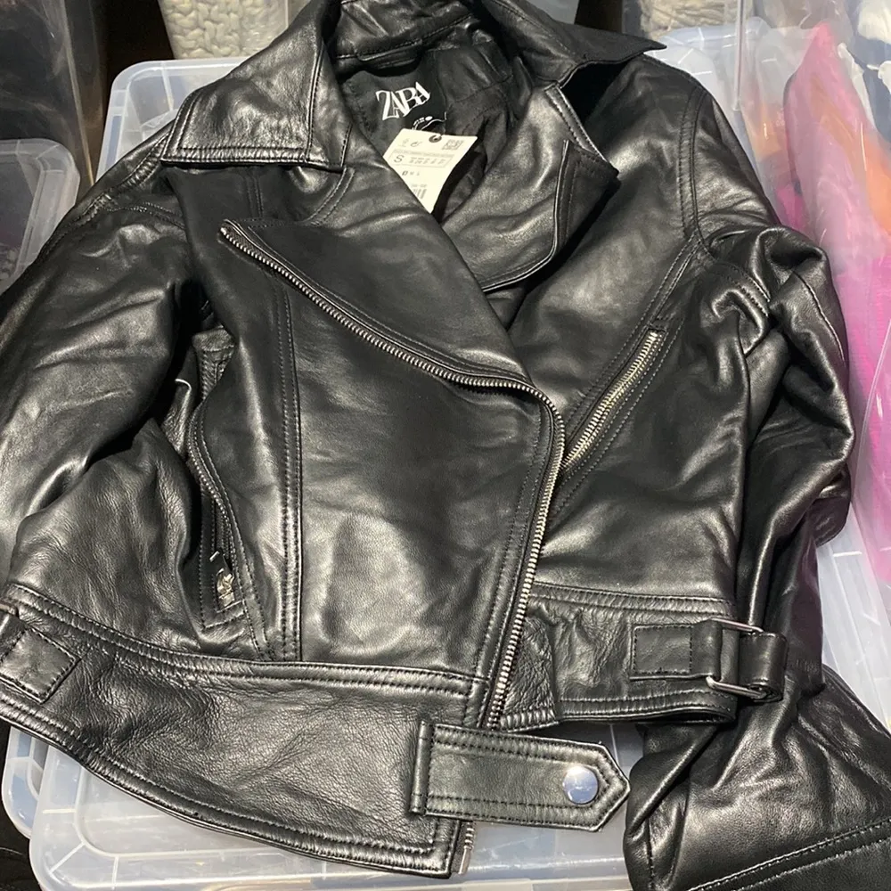 Zara cropped genuine leather jacket LIMITED EDITION - Image 11